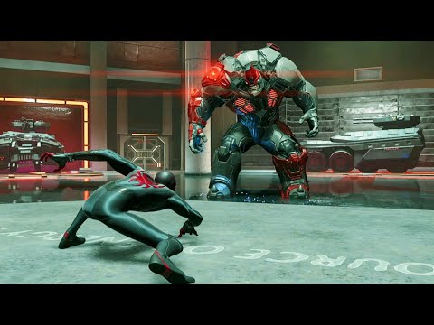 Spider-Man Miles Morales - Armored Rhino  Boss Fight  ( Miles Morales Vs Rhino )