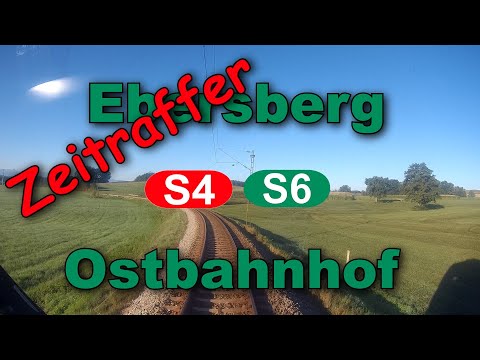 [Zeitraffer] Führerstandsmitfahrt 2020 S-Bahn München * S4/S6 Ebersberg - Ostbahnhof