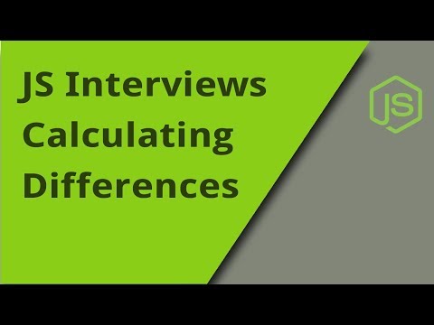 JS Interview Calculating Differences Question 16