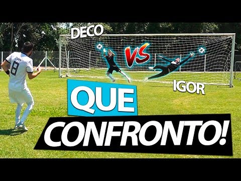 DECO RESOLVEU DESAFIAR O GOLEIRO IGOR! DESAFIO ÉPICO COM AS BATIDAS DO BZK {BZK}