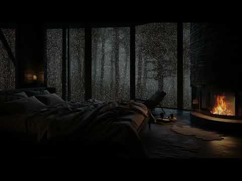 Hustý nočný dážď 🌧️ Hlboký spánok bez nespavosti – Žiadne reklamy, len čisté zvuky dažďa a hromu