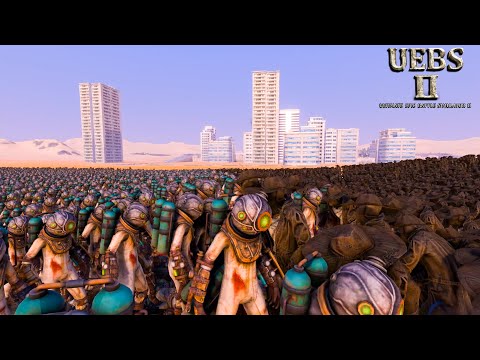 18000 Elenor Lambs VS 17000 Scarecrows. Ultimate Epic Battle Simulator 2  UEBS