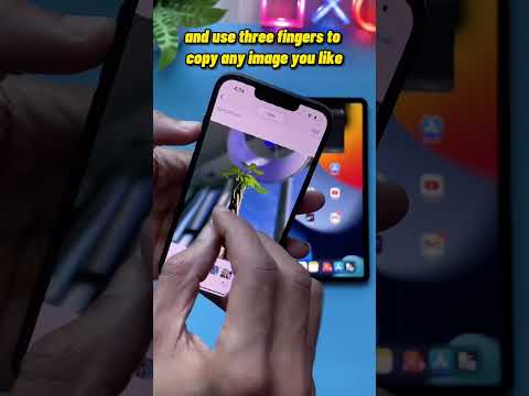 Quickly copy images from your iPhone to iPad using your fingers ! 🪄 #iphonetips #iphonetricks