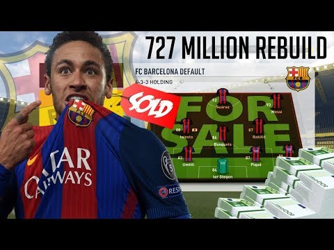 "$727 MILLION REBUILD CHALLENGE!" FIFA 17 BARCELONA CAREER MODE EXPERIMENT