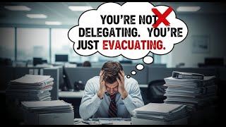 You’re Not Delegating. You’re Just Evacuating.