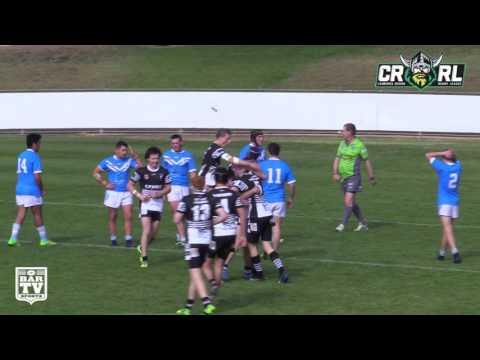 2017 Canberra RL   U18 Highlights   Queanbeyan Blues v Yass magpies