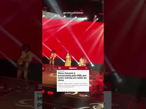 Manu Gavassi é processada pelo MBL por exibir estrela em telão de show