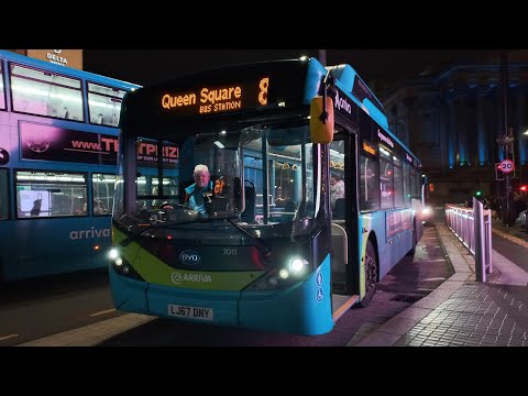 *Electric kickdown* Arriva Merseyside 7011 (LJ67 DNY) BYD D9UR ADL Enviro200EV | Route 8