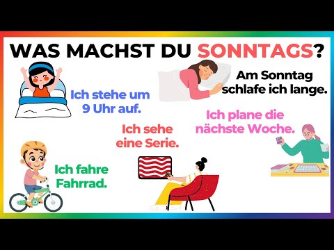 Typische Sonntagsaktivitäten | Was machst du sonntags? | A1-A2