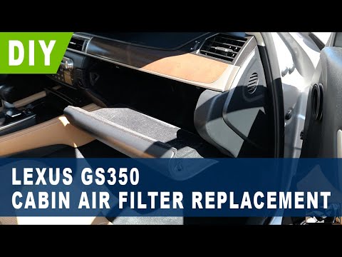 Lexus GS350 Cabin Air Filter Replacement ( 2013 2014 2015 2016 2017 2018 2019 2020 )