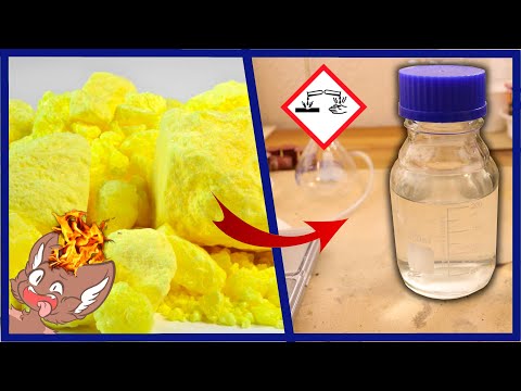 How to make sulfuric acid from sulfur