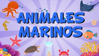 ANIMALES MARINOS in Spanish for Children | Educational Videos for Kids