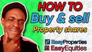 How to buy and sell property shares on easy equities #investing #easyequities #easyproperty
