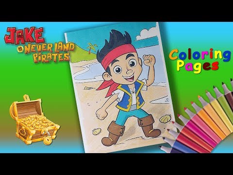 Jake and the Never Land Pirates coloring book Pirate Jake coloring pages Video