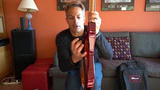 Video thumbnail for Assembly and disassembly of the Stewart Stowaway Travel Electric Guitar by indigofire