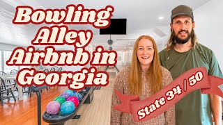 This Georgia Airbnb has a Bowling Lane in the LIVING ROOM | 50 State Travel Series