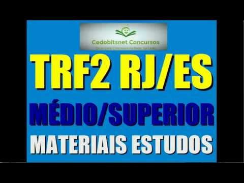 TRF2 RJ ES CONCURSO PÚBLICO MATERIAL GRATUITO PROVAS QUESTÕES SIMULADO CURSO APOSTILA TRIBUNAL