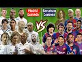 Real Madrid Legends vs Barcelona Legends 11 VS 11 Ronaldo Messi Neymar Maradona Cruyff