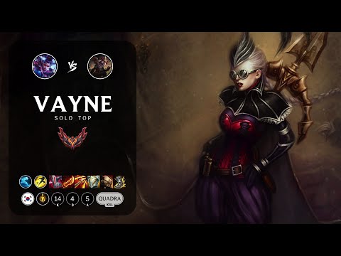 Vayne Top vs Kled - KR Grandmaster Patch 13.1