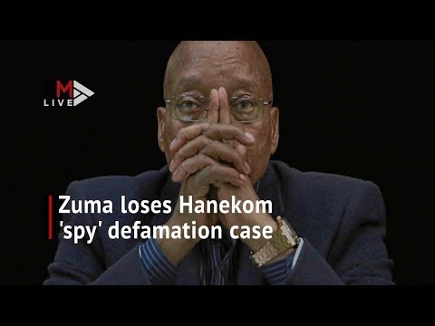 Zuma loses Hanekom 'spy' defamation case SA reacts to this news