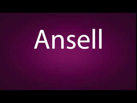 How to pronounce Ansell