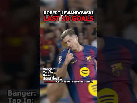 NINETH GOAL IS CRAZY! Robert Lewandowski last 10 goals #football #soccer #footballedit #fcbarcelona