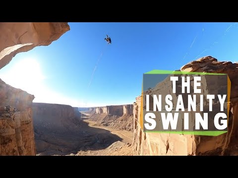 The Insanity Rope Swing in Moab Utah - Human testing!