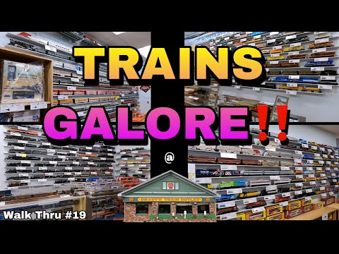 TRAINS GALORE at my favorite model train store Brady's Train Outlet!