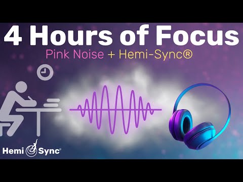 4 Hours Of Concentration | Achieve Laser Focus with Pink Noise and Beta Waves #studymusic #focus