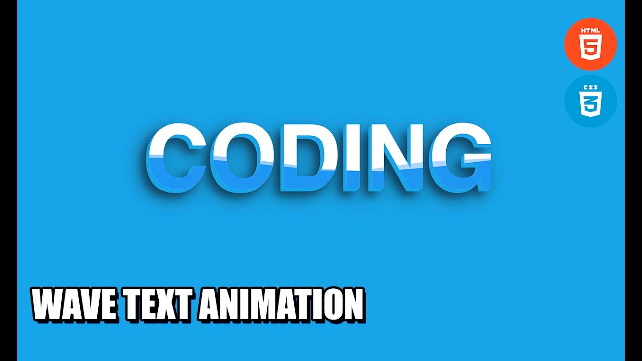 Wave Text Animation | CSS Tutorial