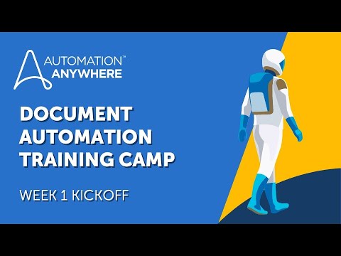 Document Automation Training Camp - Week 1 Kickoff - YouTube