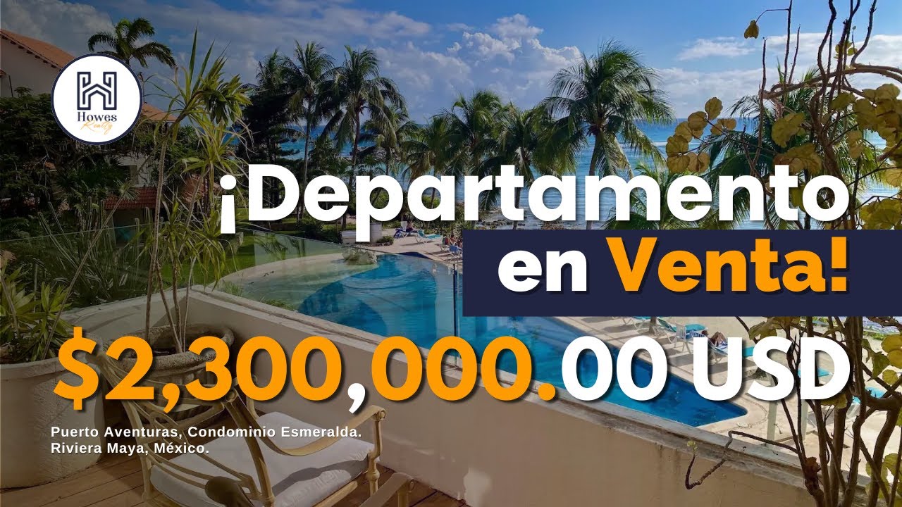 ¡Lujo Frente al Mar! 🏖️ Descubre Este Impresionante Departamento de $2.3M USD en Puerto Aventuras