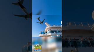 Closest Flyover Ever from a Cruise Ship! ✈️🛳️#Boston #LoganAirport #CruiseLife #PlaneSpotting