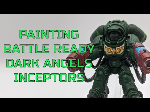 Painting Battle Ready Dark Angels Primaris Inceptors - Warhammer 40K