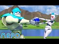 ARPO vs Nannybot!! | ARPO 2 HOURS | Rob the Robot & Friends - Funny Kids TV
