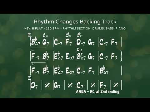 Bb Rhythm Changes Backing Track  - 130 bpm