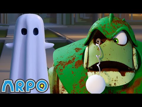 Night Time Stories - Scary Halloween Adventure! 🎃 | ARPO | Educational Kids Videos | Moonbug Kids