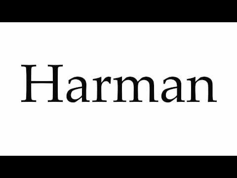 How to Pronounce Harman