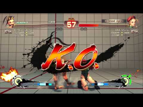 USF4 - Ibuki (BOTB_LEGACY) Vs Cammy (ABA_Shoryu) 720p60fps HD◄◄