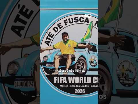 Torcedor prepara viagem de fusca pra acompanhar a seleção brasileira na Copa do Mundo