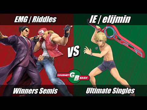 Gourmet Bash Top 24 - Riddles (Terry, Kazuya) vs Elijmin (Shulk) Winners Semis - Ultimate Singles