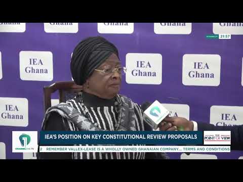 LIVE: Point of View | Ghana’s Economic Recovery, Jobs & IEA’s Constitutional Review Proposals