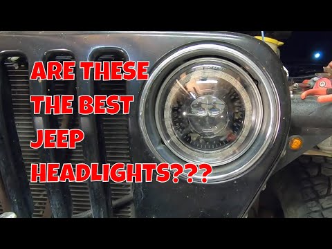 New 7" Round Jeep LED Headlights By HWSTAR These Are So Cool!!!!