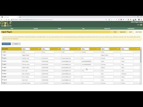 Importing Your Player List