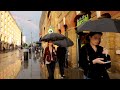 London Walking Tour London Bridge Station On A Rainy Day Asmr Rain 4K