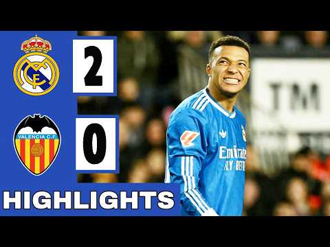 Real Madrid vs Valencia 2-0 Highlights & All Goals 2026 | Kylian Mbappé Goal