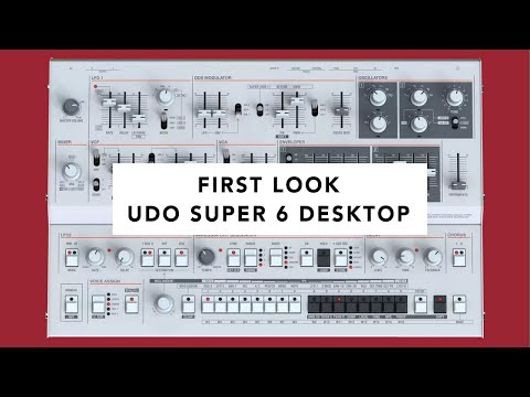 UDO Audio Super 6 Desktop 12-Voice Polyphonic Binaural Analogue-Hybrid Synthesiser (silver) image 2