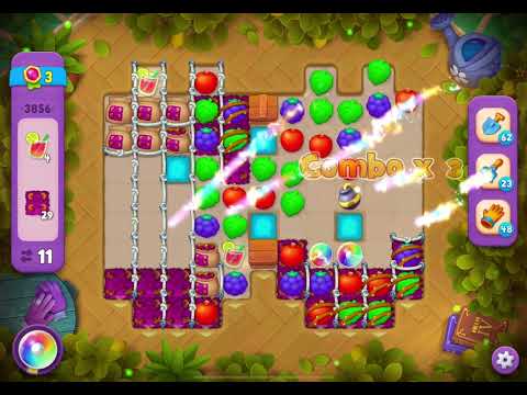 GardenScapes Level 3856 no boosters (16 moves)