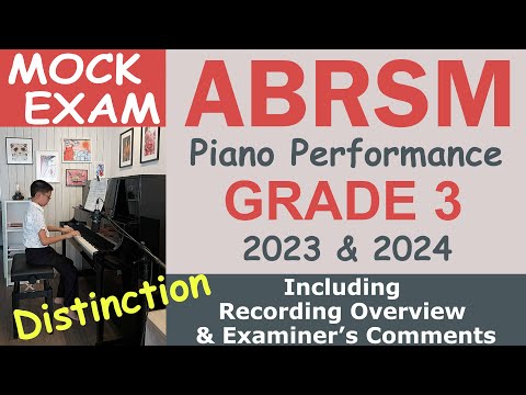 ABRSM 2023&2024 Piano Performance Grade 3 Mock Exam (recording tips & examiner's comments included)