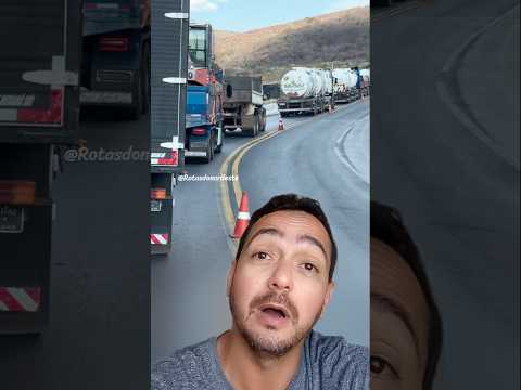 Obras de duplicação na BR-251 na Serra de Francisco Sá-MG? #short #shorts